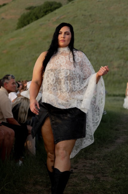 Autumn Rework Leather Skirt