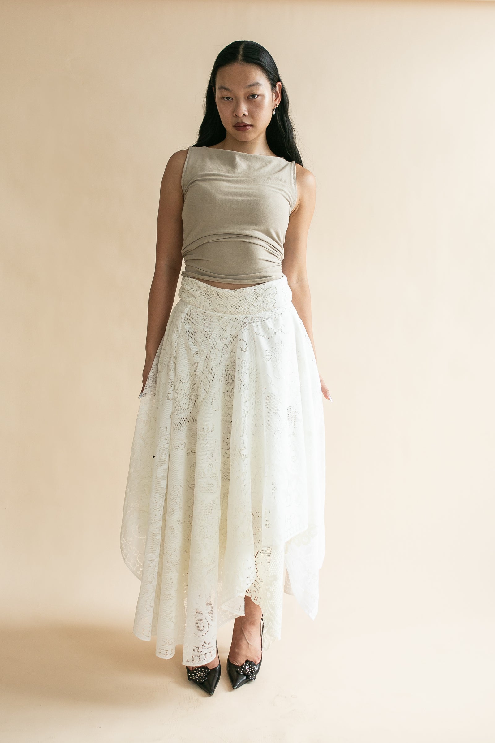 Layered Tablecloth Skirt