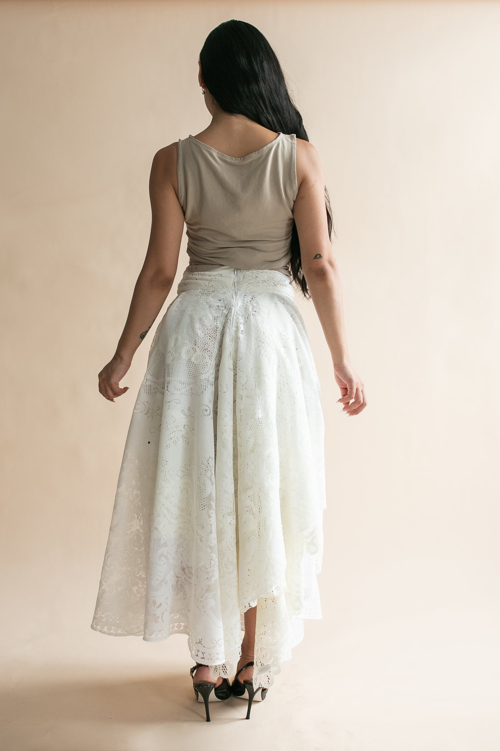 Layered Tablecloth Skirt