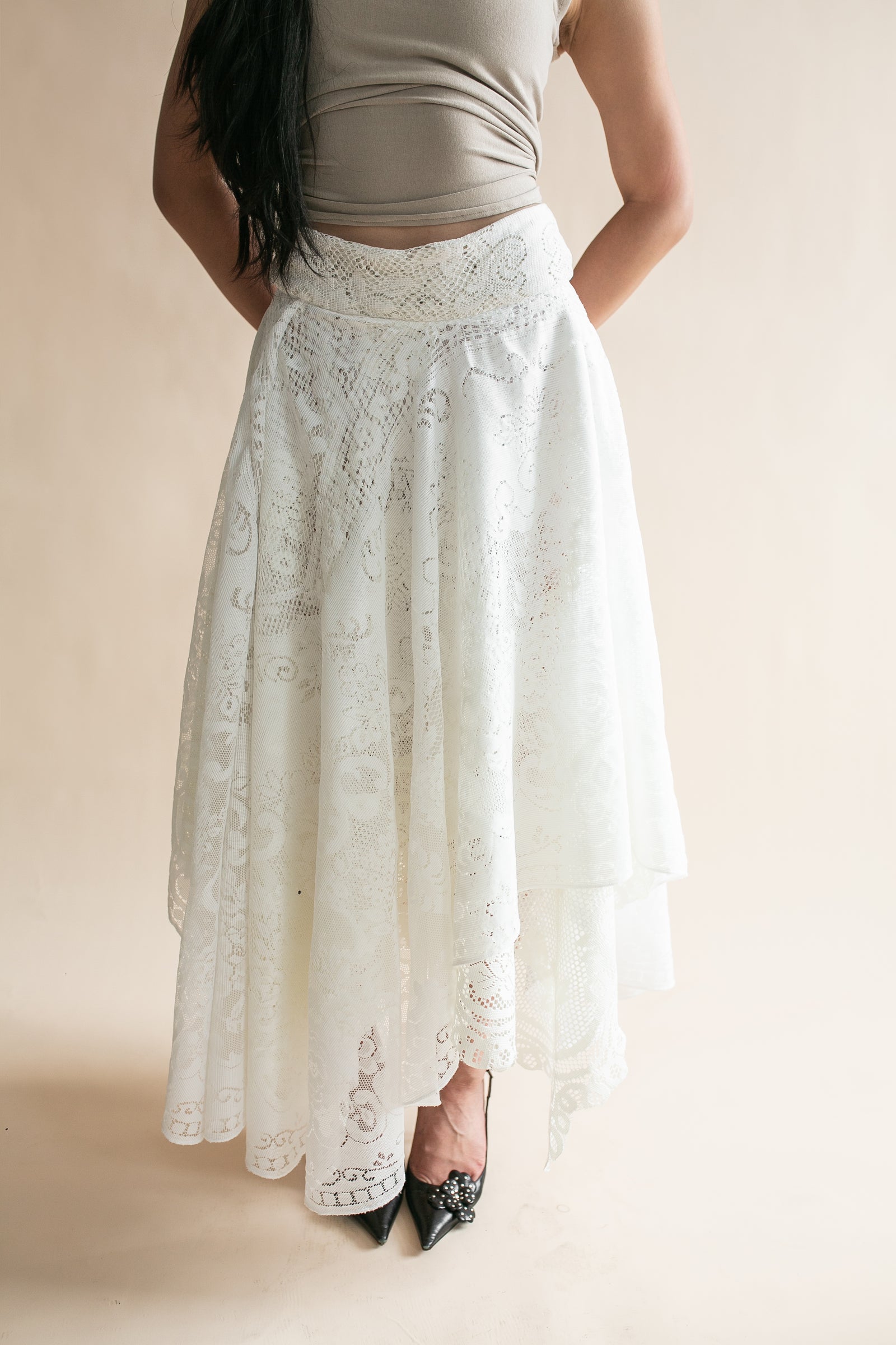 Layered Tablecloth Skirt