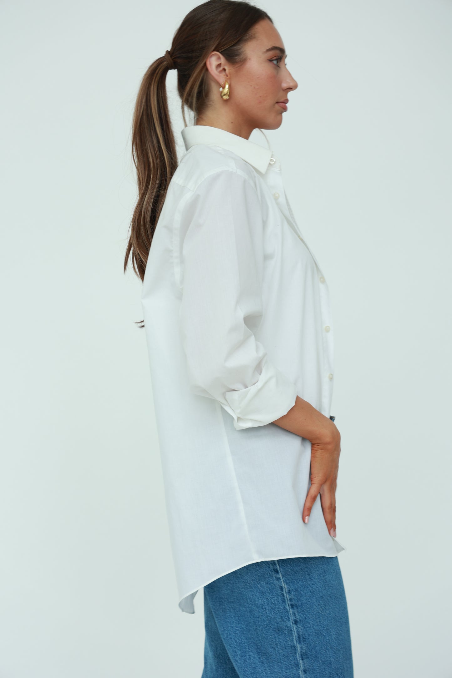 Basic White Button Up